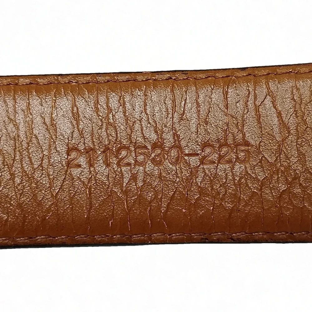 Preppy Minimalist Polo Ralph Lauren Alligator Embossed Leather Belt Mens Size 38